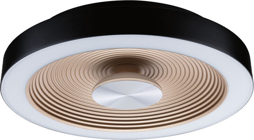 - Volea LED Taklampe 13W IP44 Dim. Svart/Guld
