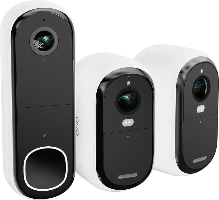Bilde av Essential 2K sikkerhetskamera 2-pakke og videodørklokke