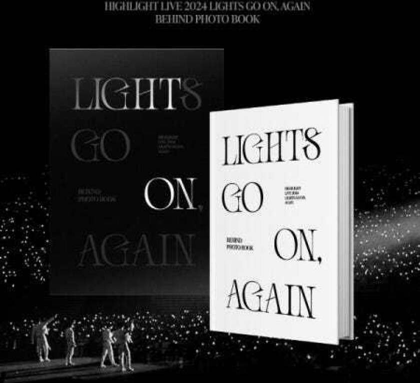 Live 2024 Lights Go On, Again Behind 200pg Photo Book w/Photo Tickets, Postcards + Folded Poster