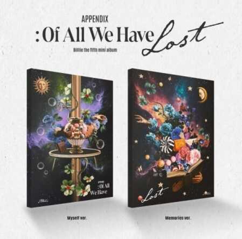 Billie Of All Have Lost Random Cover incl. 76pg Photobook, 16pg FlipBook, Paper, Memory Photo, Polaroid, Film Photo, 2 Photocards, 5 Stickers + Folded P CD