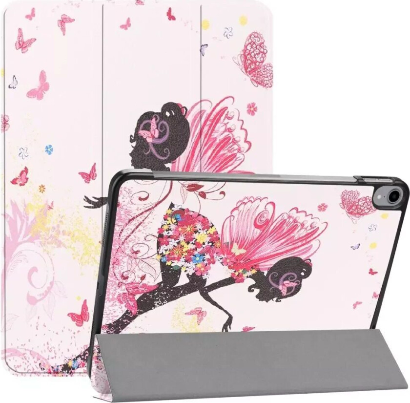 iPad Pro 11" Skinn Deksel med Tri-fold Stand - Fairy & Butterflies