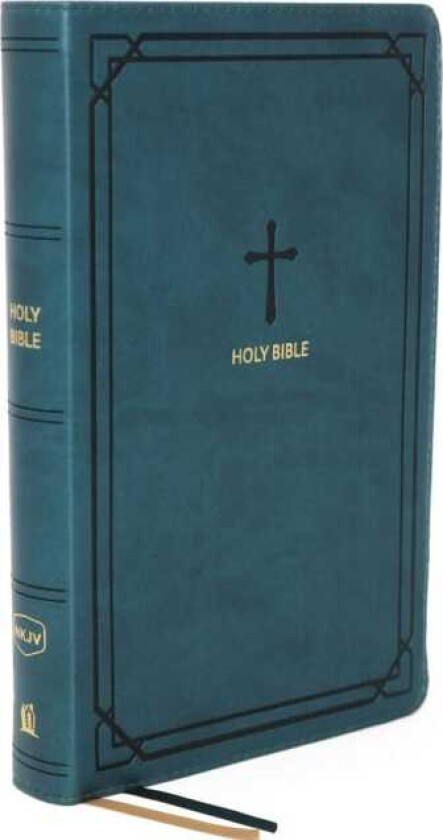 NKJV, EndofVerse Reference Bible, Compact, Leathersoft, Teal, Red Letter, Comfort Print Holy Bible, New King James Version