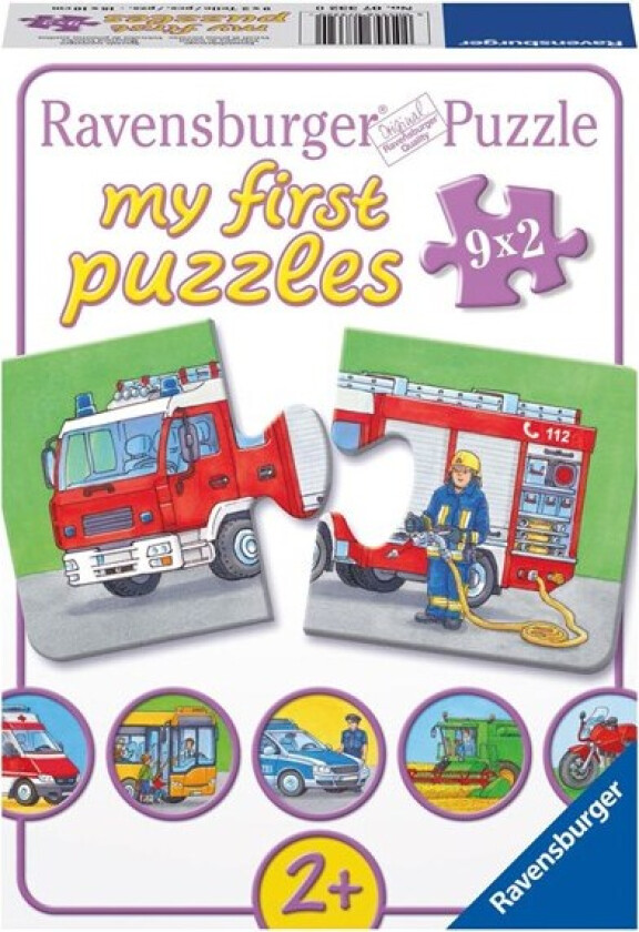 Special Vehicles puzzle 9x2pcs. Gulv