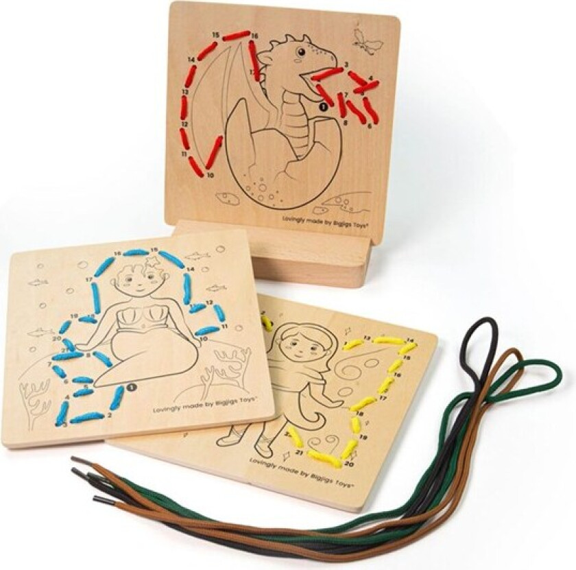 Wooden Puzzle by Numbers - Fairytale World Tre