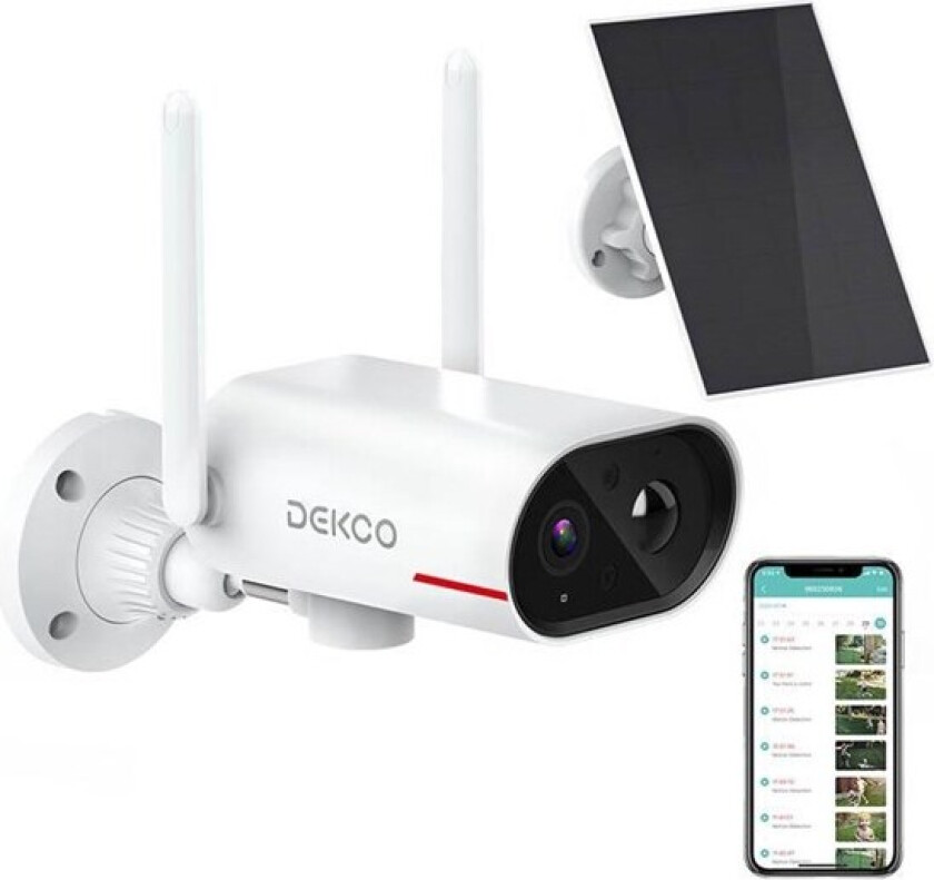 IP Outdoor camera with solar panel DC8L