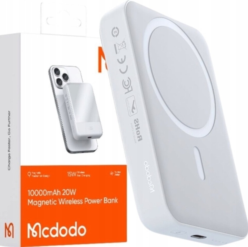 Powerbank Mcdodo Mcdodo Powerbank Indukcyjny Do Magsafe 12 13 14 15 Mini Bezprzewodowy 10000