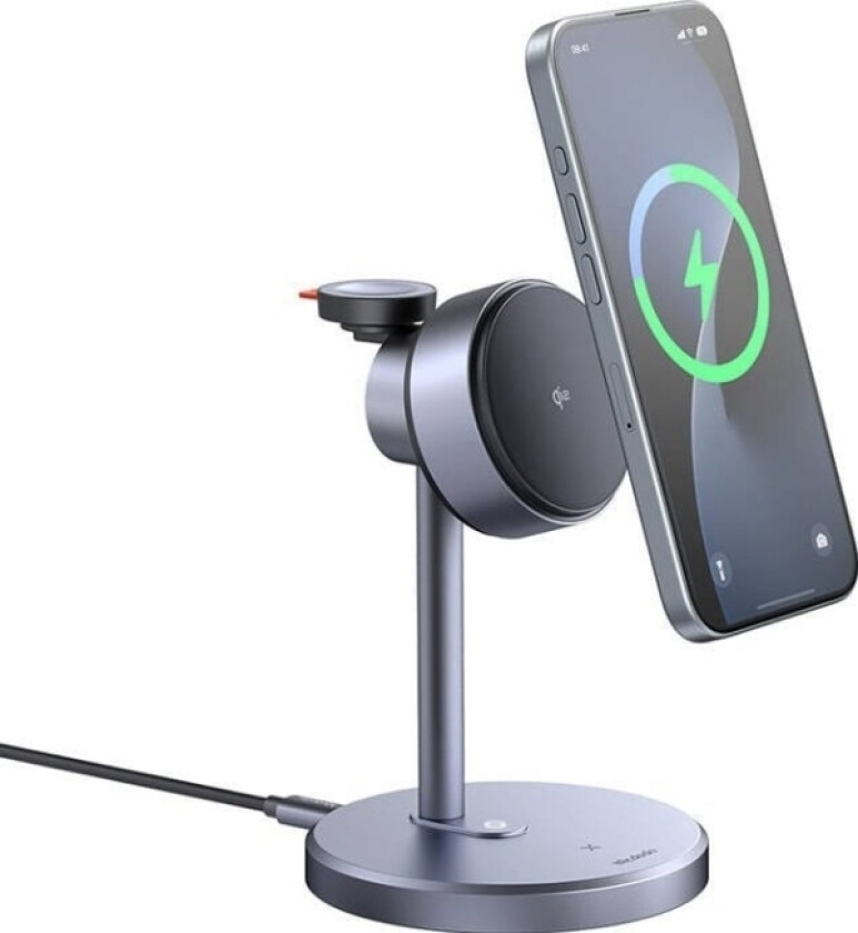 Trådløs Lader  Ch-2460 3In1 Qi2 15W