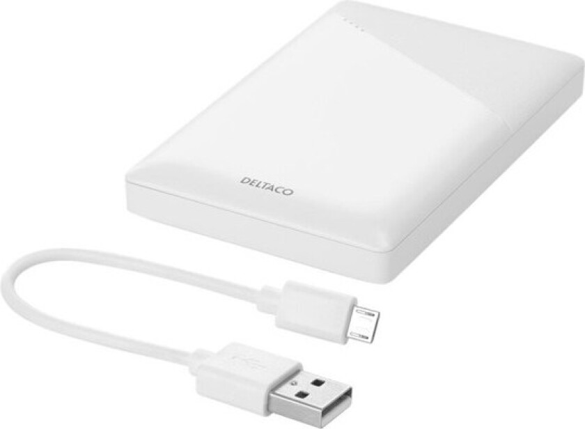 Power bank 5000mAh.2xUSB-A.Micro USB.sfty features Nødlader - 5 Ah