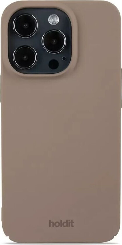 Holdit iPhone 14 Pro Slim Plast Deksel - Mocha Brown