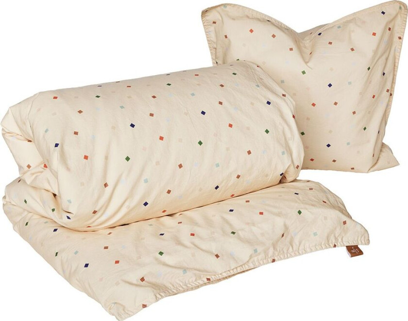 Konfetti sengesett junior Multi