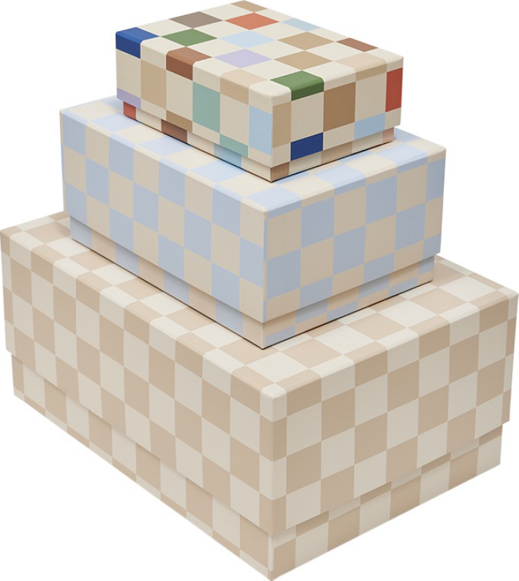 Mana oppbevaringsbokser 3 deler Multi