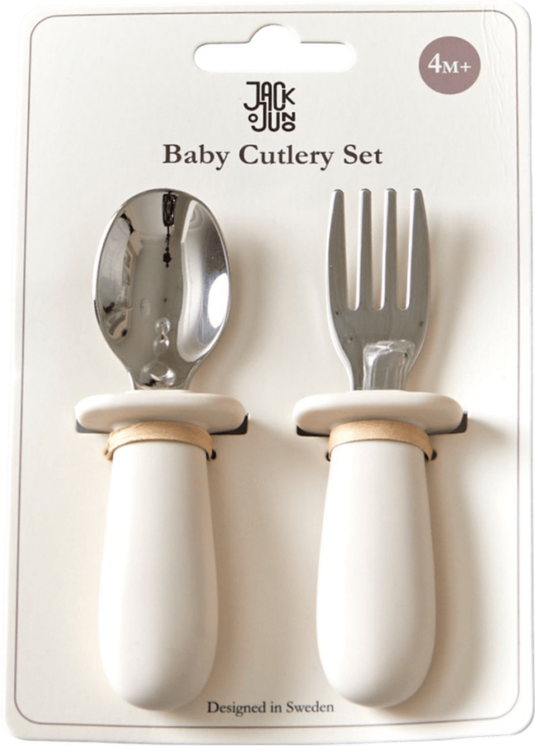 Bilde av Baby bestikksett 2 deler Cream