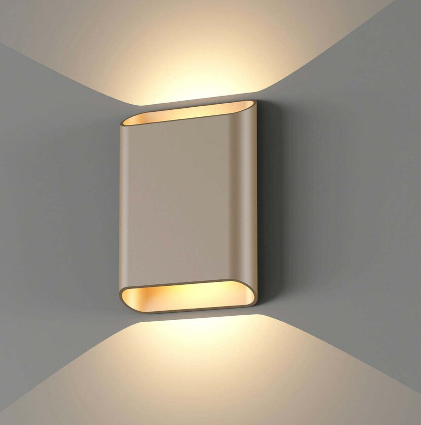 Trem K2 vegglampe 2 x 6W 3000 Kelvin - Dimbar - Cappucino