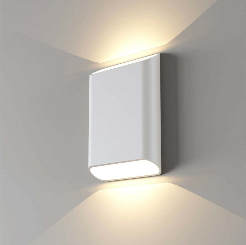 Trem K2 vegglampe 2 x 6W 3000 Kelvin - Dimbar - Hvit