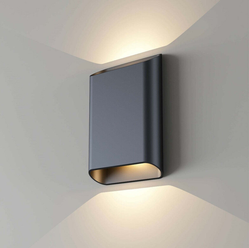 Trem K2 vegglampe 2 x 6W 3000 Kelvin - Dimbar - Svart