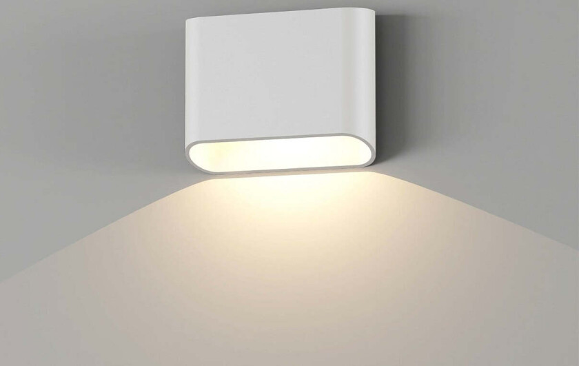 Trem K1 vegglampe 7W 3000 Kelvin - Dimbar - Hvit