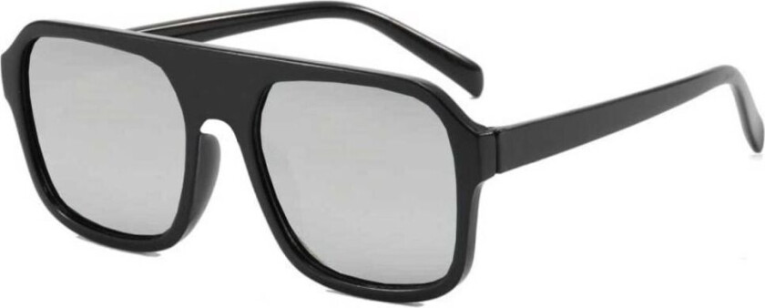 Moderne Pilot Aviator-solbriller med svarte speilglass