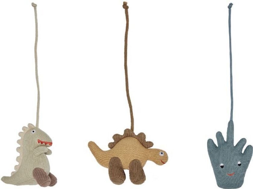 Bilde av Dino Play leker til babygym Beige-saffron-aqua blue