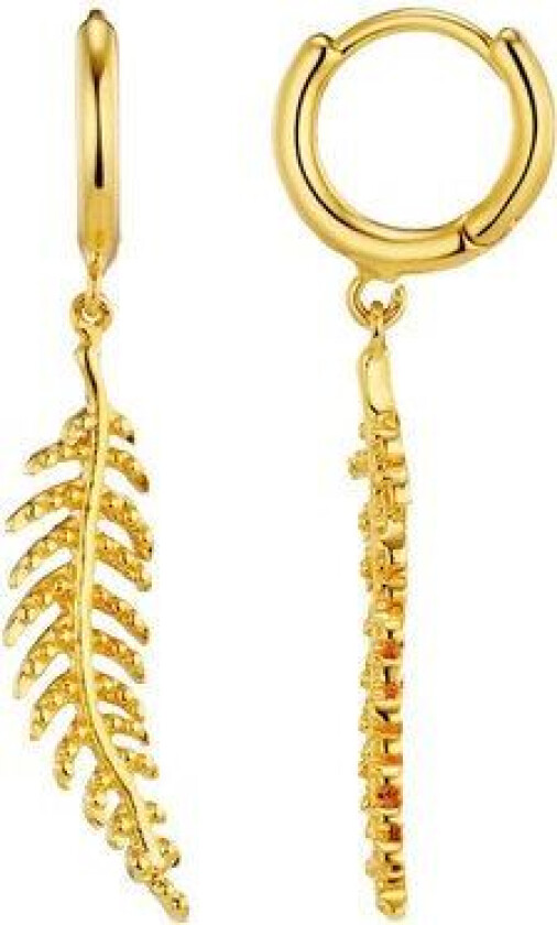 Jewellery Fine Leaf Drop Micro Hoops