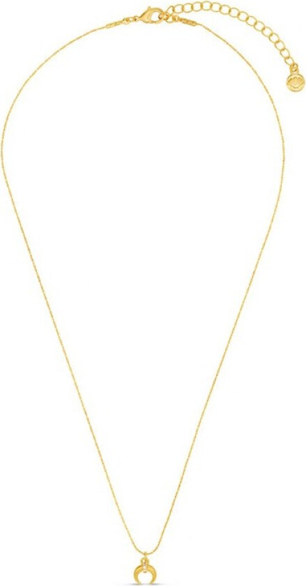 Jewellery Fine Pave Crescent Charm Necklace