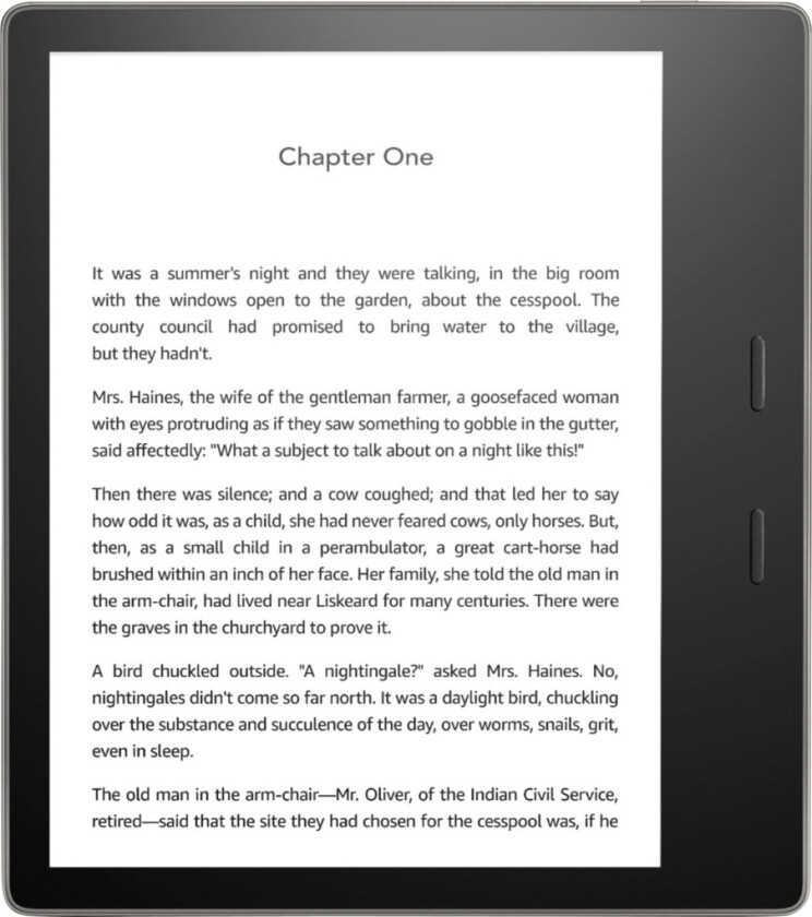 Kindle Oasis 3 (10Th Gen) 32 GB, svart 7" lesebrett