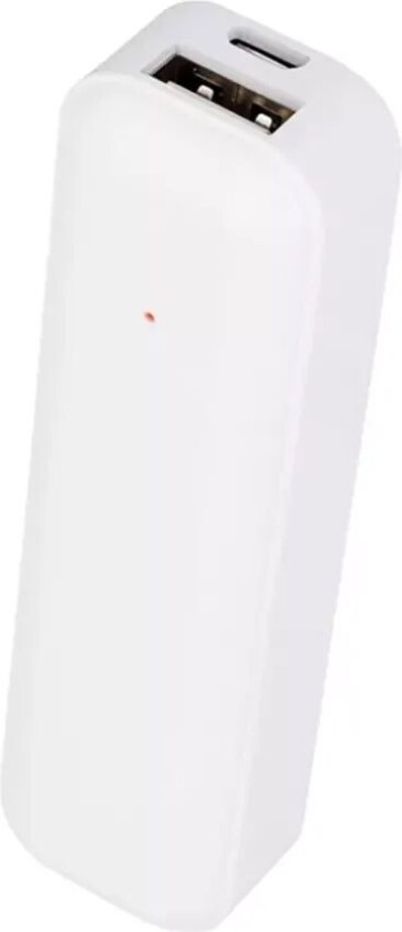 PowerBank Mini 2.600 mAh m. USB-A - Hvit