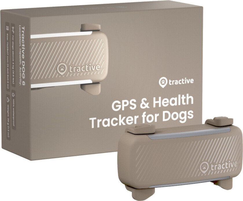Bilde av Tractive DOG 6 sporingsenhet for hunder - brun