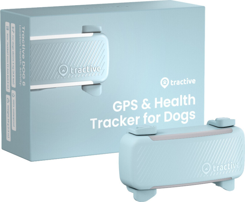 Tractive DOG 6 sporingsenhet for hunder - mynte
