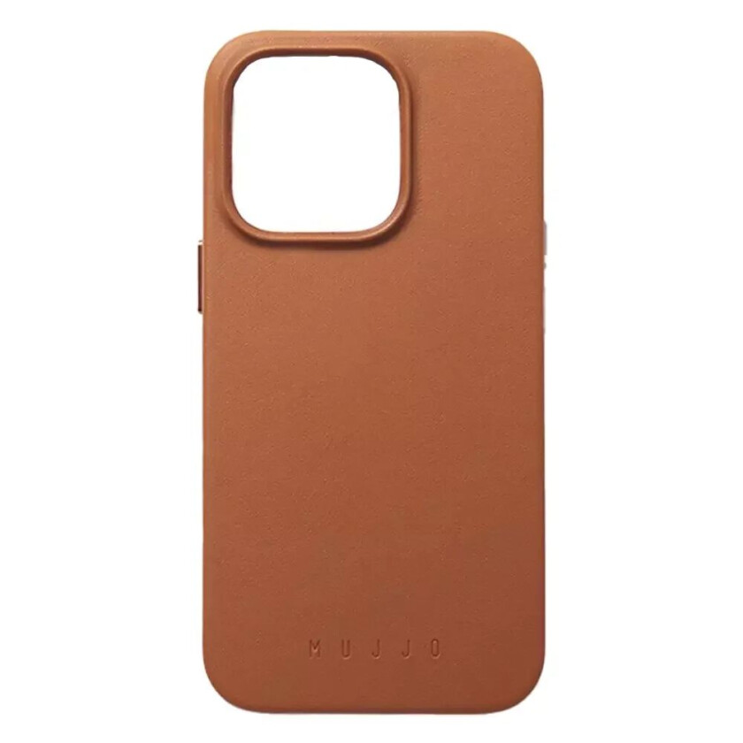 iPhone 14 Pro Leather Deksel - MagSafe Kompatibel - Brun