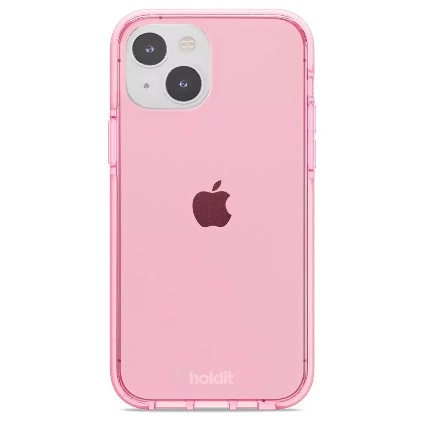 Holdit iPhone 14 Seethru Deksel - Bright Pink