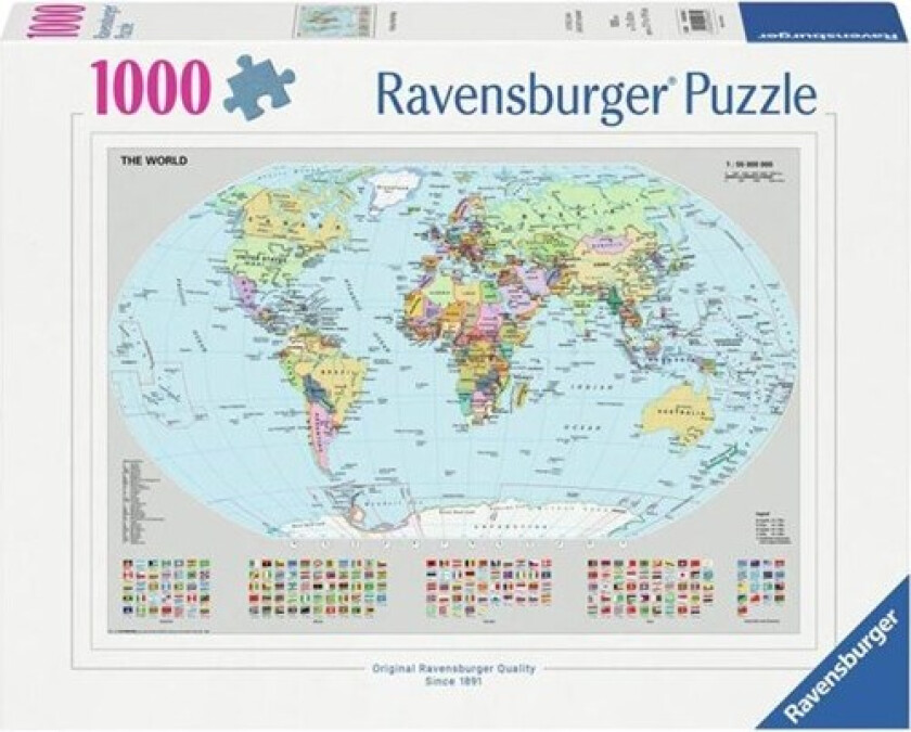 Jigsaw puzzle Political World Map 1000 pcs.