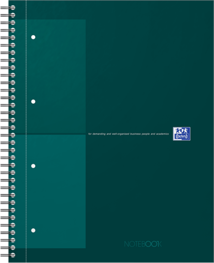 OXFORD International A4+ notatbok med dobbeltspiral, 5 mm ruter, 160 sider SCRIBZEE-kompatibel 30. Special Edition Assorterte farger
