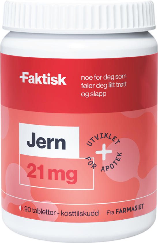 Jern 21 mg tabletter, 90 stk.