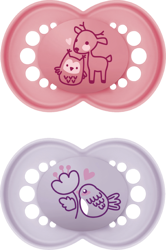 Original Smokk, 6-16 mnd, rosa/lilla, 2 stk.