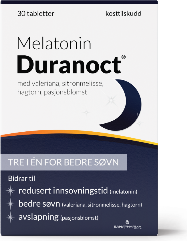 Melatonin tabletter, 30 stk.