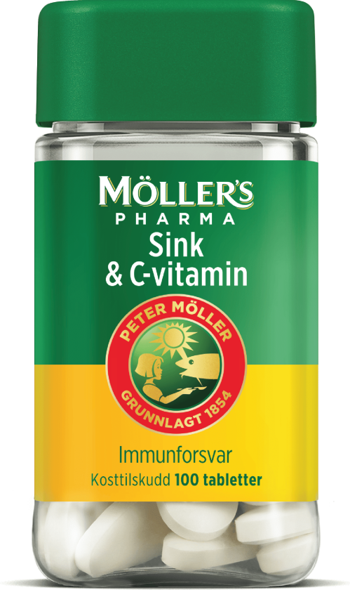 Sink & C-vitamin tabletter, 100 stk.