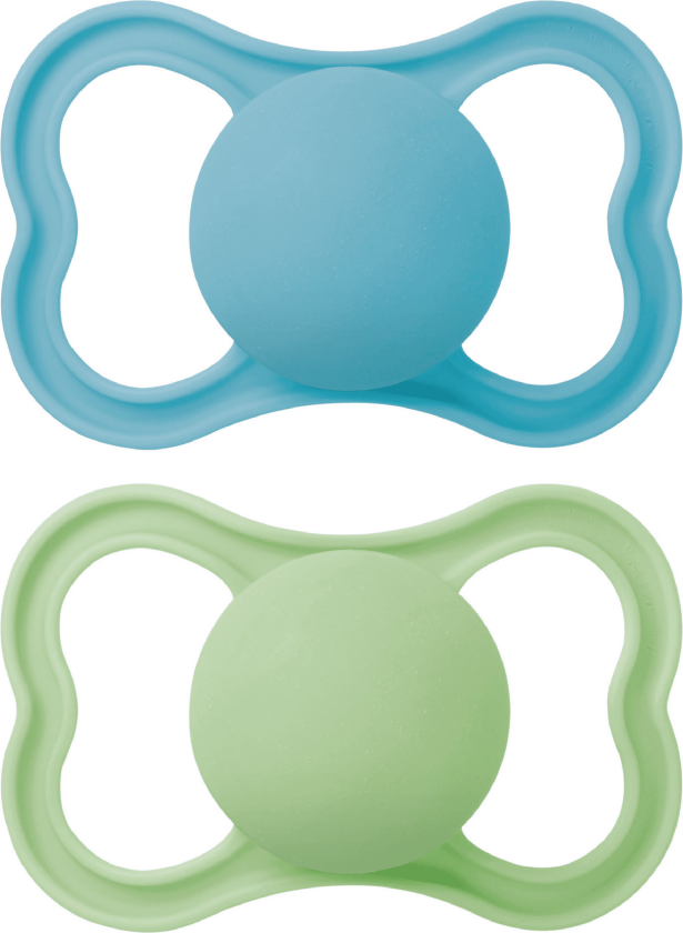 Air Silicone Smokk, 16-36 mnd, blå/grønn, 2 stk.