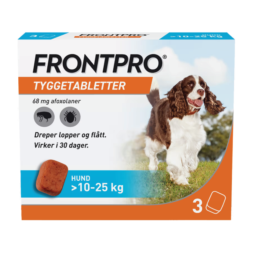 68 mg tyggetabletter til hund, 3 stk.