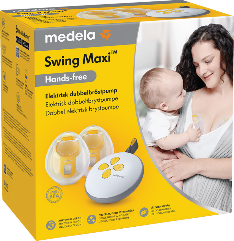 Swing Maxi Hands-Free Brystpumpe, 1 sett