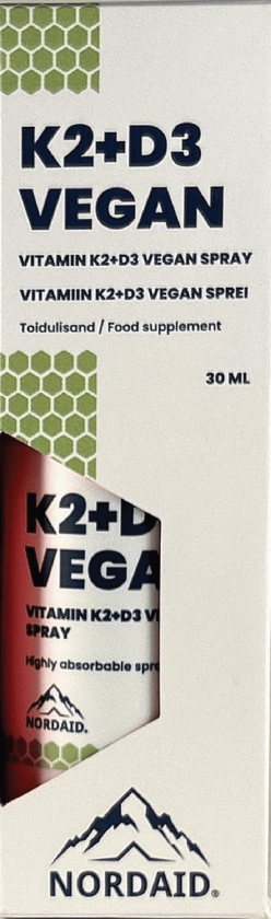 Vitamin K2+D3 vegan munnspray, Nøytral, 30 ml