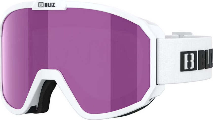 Rave Matt White W Black Logo / Brown Pink One size