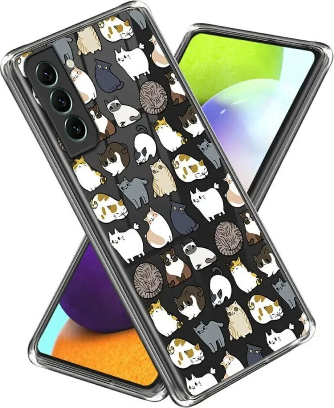 Samsung Galaxy S24 Plast Gjennomsiktig Deksel m. Motiv - Katter