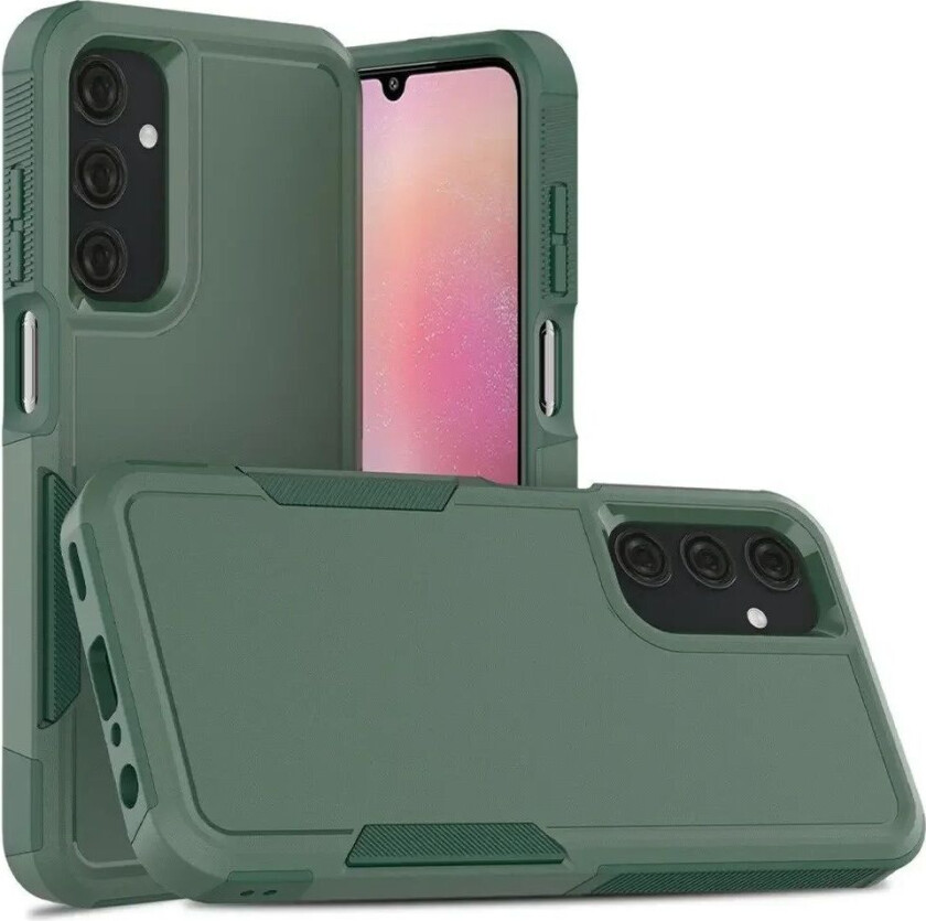 Samsung Galaxy A25 (5G) Hybrid Håndverker Plast Deksel - Grønn