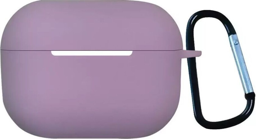 Apple Airpods Pro 2nd Gen (2022) Silikondeksel med Karabinkrok - Lavendel