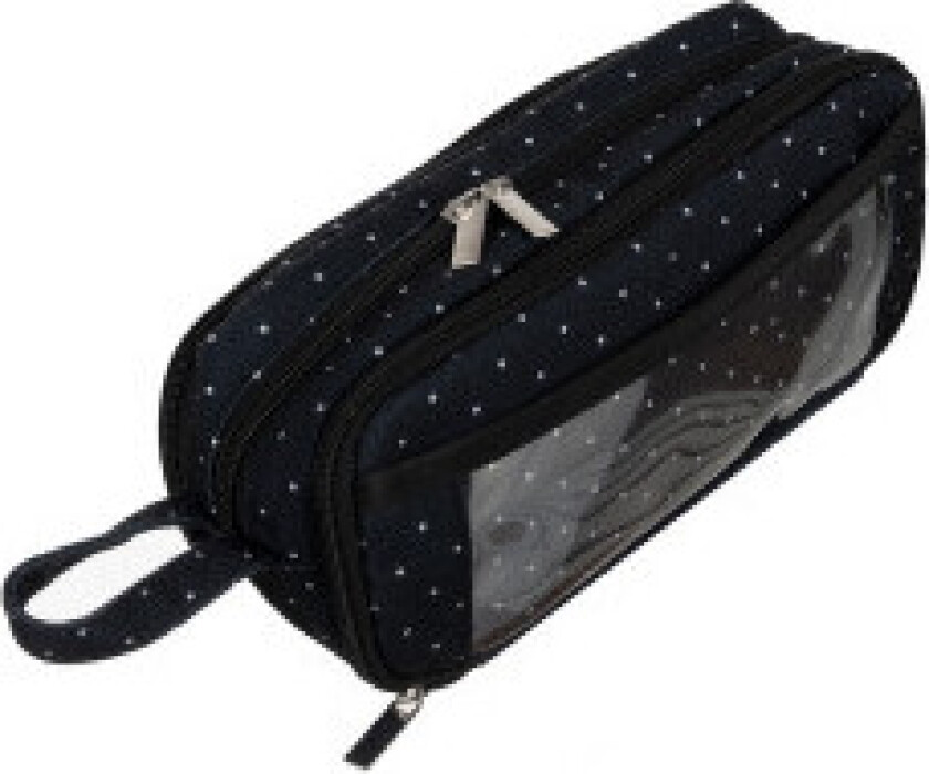 Trippel sammenleggbart pennal - svart Maaleo 24511