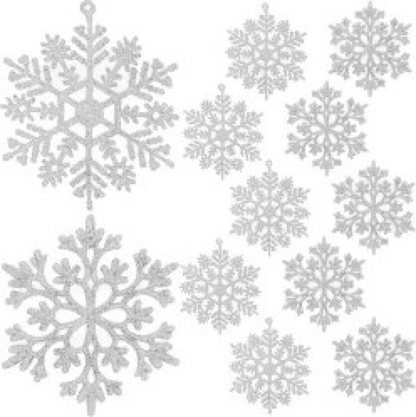 Bilde av Julekuler - snøfnugg 12stk Ruhhy 22516