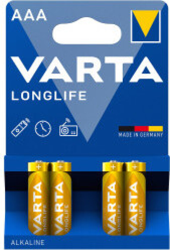Longlife AAA / LR03 batteri 4-pakning