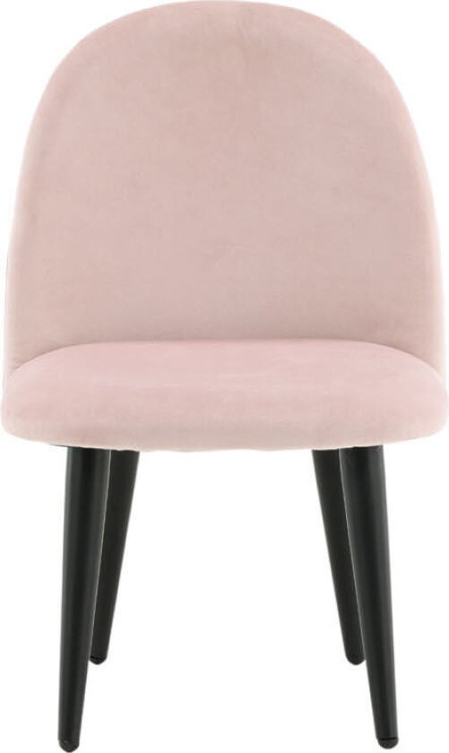 Velvet spisestuestoler til barn velour rosa.