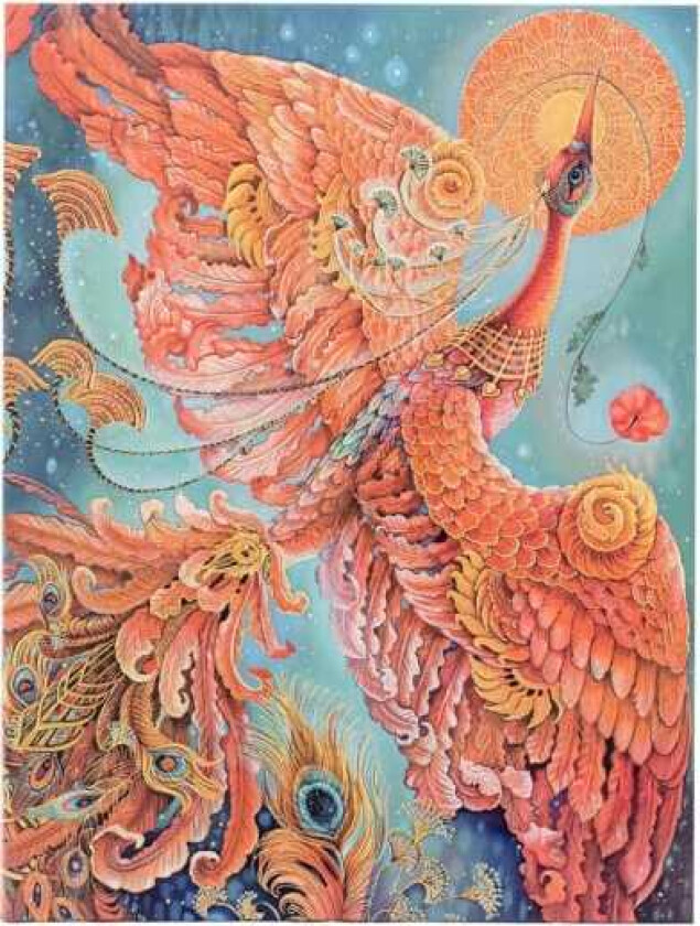 Firebird (Birds of Happiness) Ultra Unlined Hardback Journal (Elastic Band Closure)