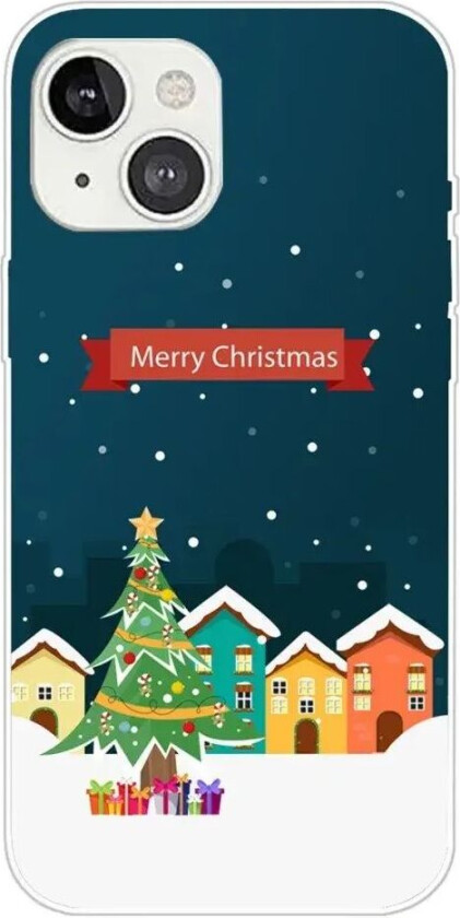 iPhone 15 Fleksibelt Plast Jul Deksel - Merry Christmas - Juleby